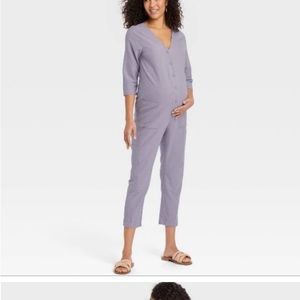 - - - The nines by hatch NWOT, lavender/plum colored 3/4 sleeve maternity …